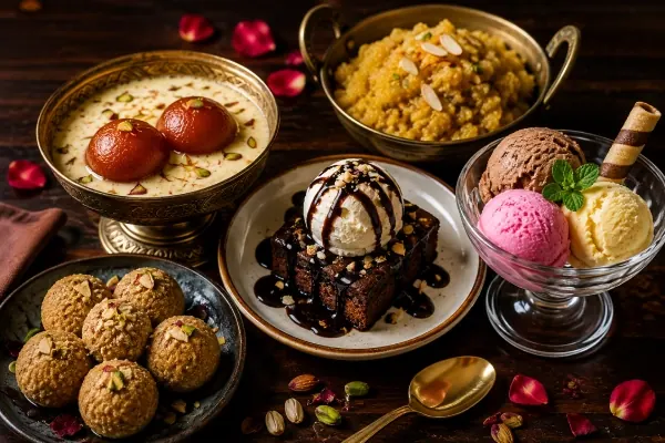Desserts at Jaajam Restaurant & Bar, Udaipur