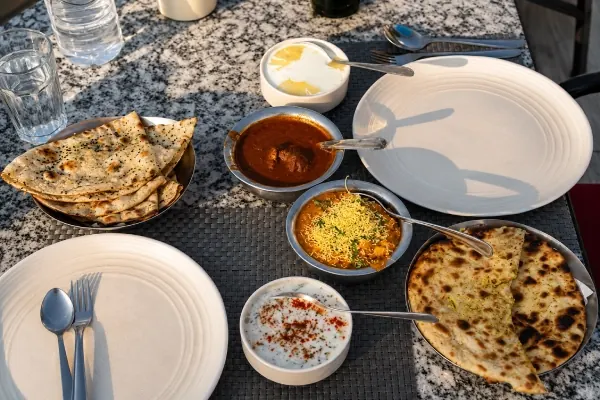 Indian Breakfast at Jaajam Restaurant & Bar, Udaipur