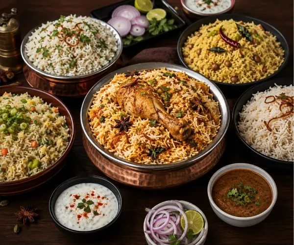Rice & Biryani at Jaajam Restaurant & Bar, Udaipur